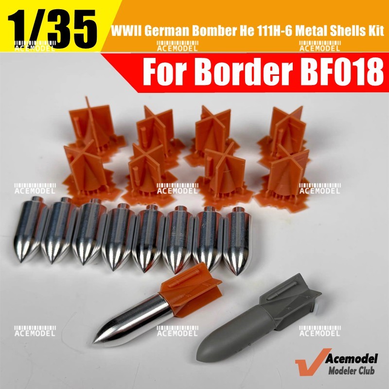 1/35 WWII German Bomber He 111H-6 Metal Shells Upgrade Set for Border BF-018