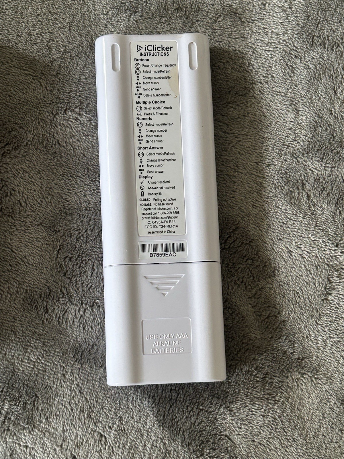 iClicker 2 Student Classroom Remote with Box