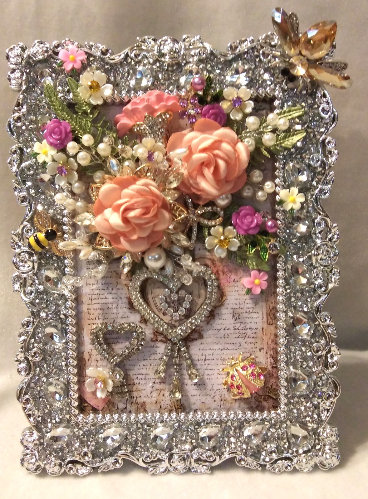 JEWELRY ART- Beautiful Rhinestone, Enamel, Faux Pearl Florals, and Accents