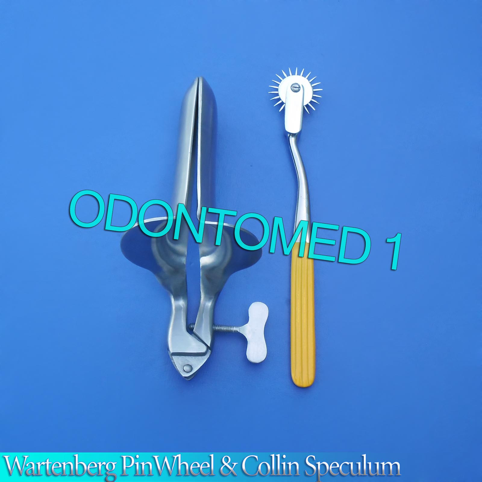 Wartenberg Pin Wheel (Yellow) Color & Collin Vaginal Speculum Small