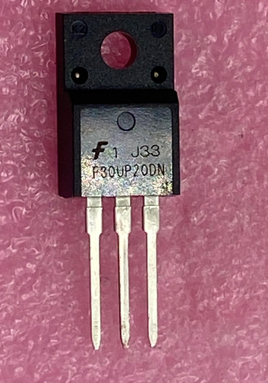 Fairchild F30UP20DN ultra fast diode 30A/200V package TO-220F