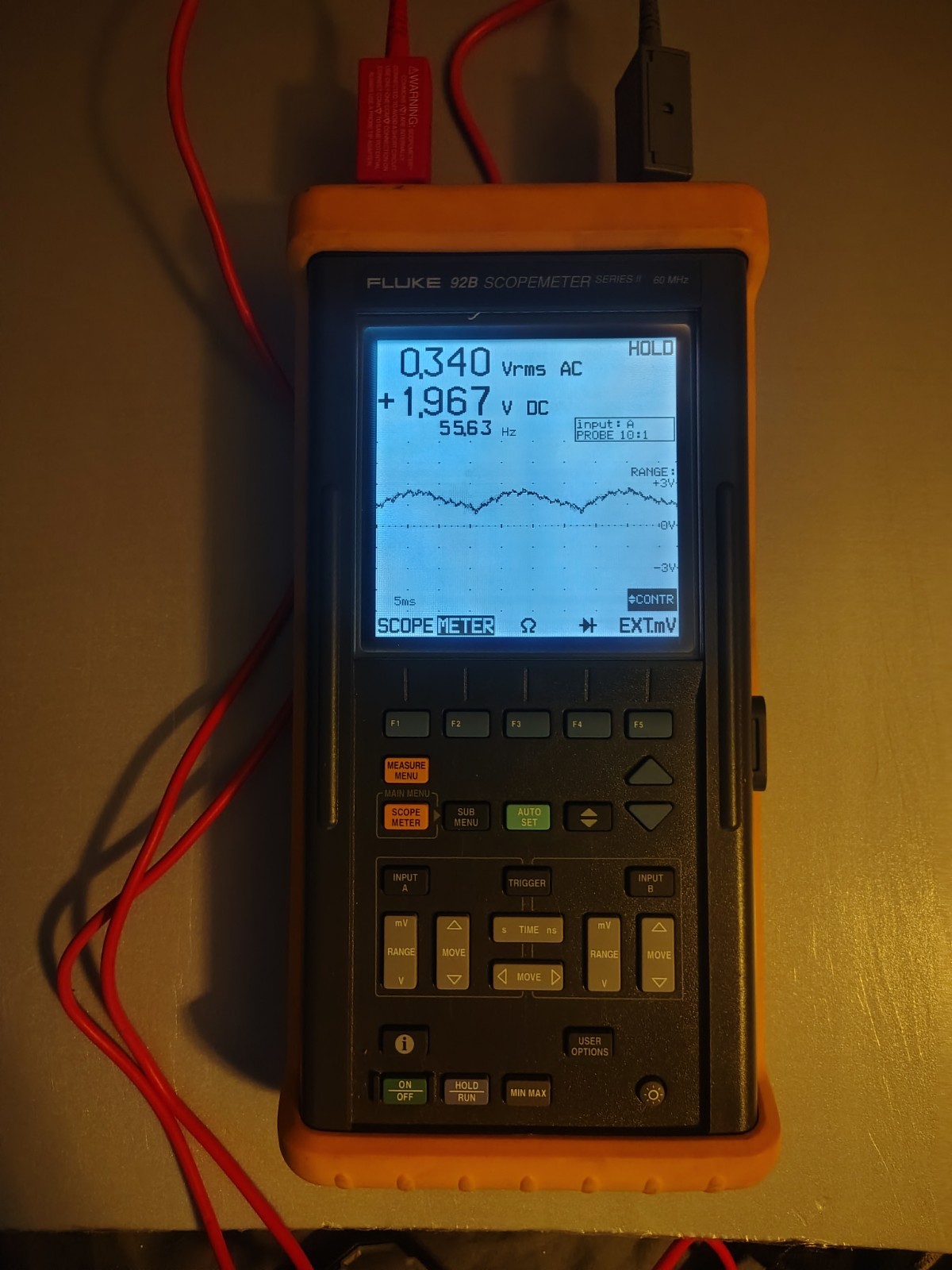 Fluke 92B ScopeMeter Series II 60MHz Oscilloscope COMPLETE KIT IN ORIGINAL BOX