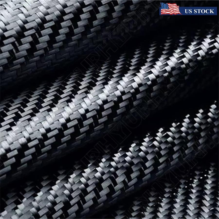 12" x 60" Inch Black Carbon Fiber Fabric Cloth 3K 220gsm 2x2 Twill Weave Fabrics