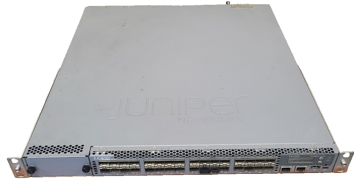 Juniper EX4550-32F-AFO 32-Port 10G Switch Reset Tested and Working #73