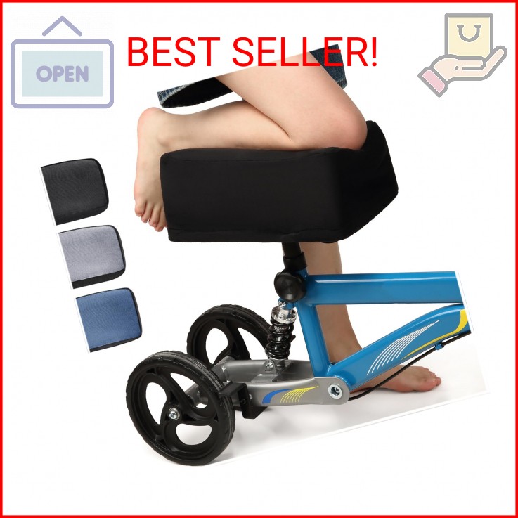 Knee Scooter Pad Cover - Soft and Comfortable Memory Foam Cushion, Walker Access
