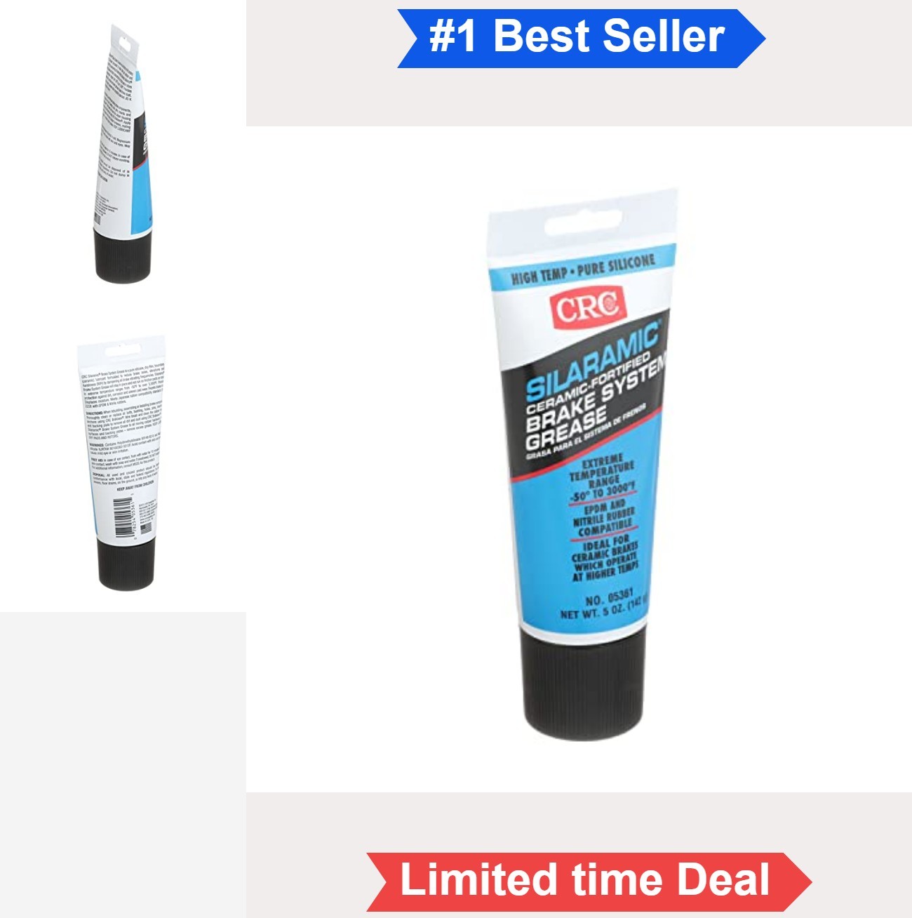 Brake System Grease 5 oz Ceramic Extreme Temp Caliper Hardware Anti-Seize