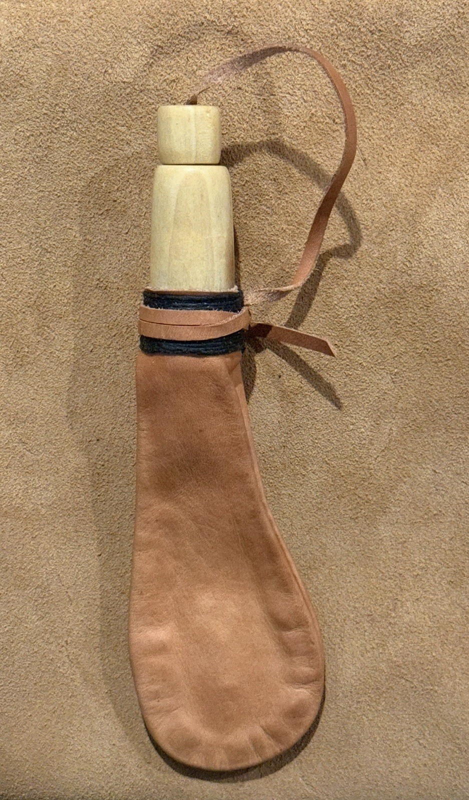 Muzzleloading Veg Tan Leather Muzzleloader Ball Bag