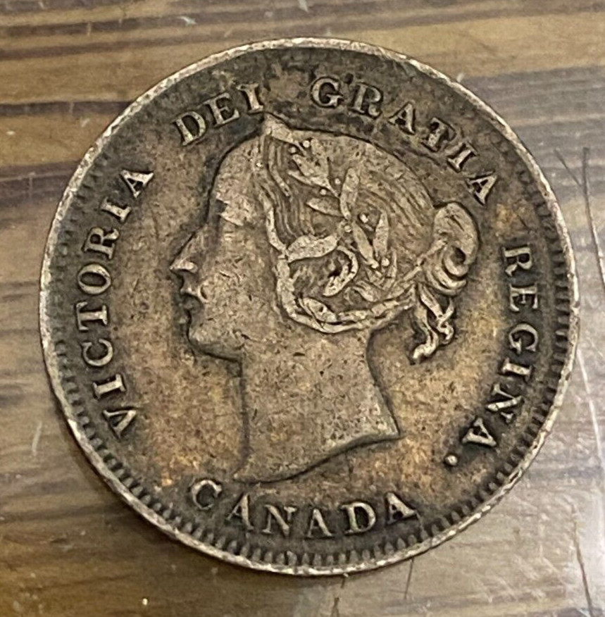 1897 Canada 5 Cents Nice Original XF KM-2 CHRC