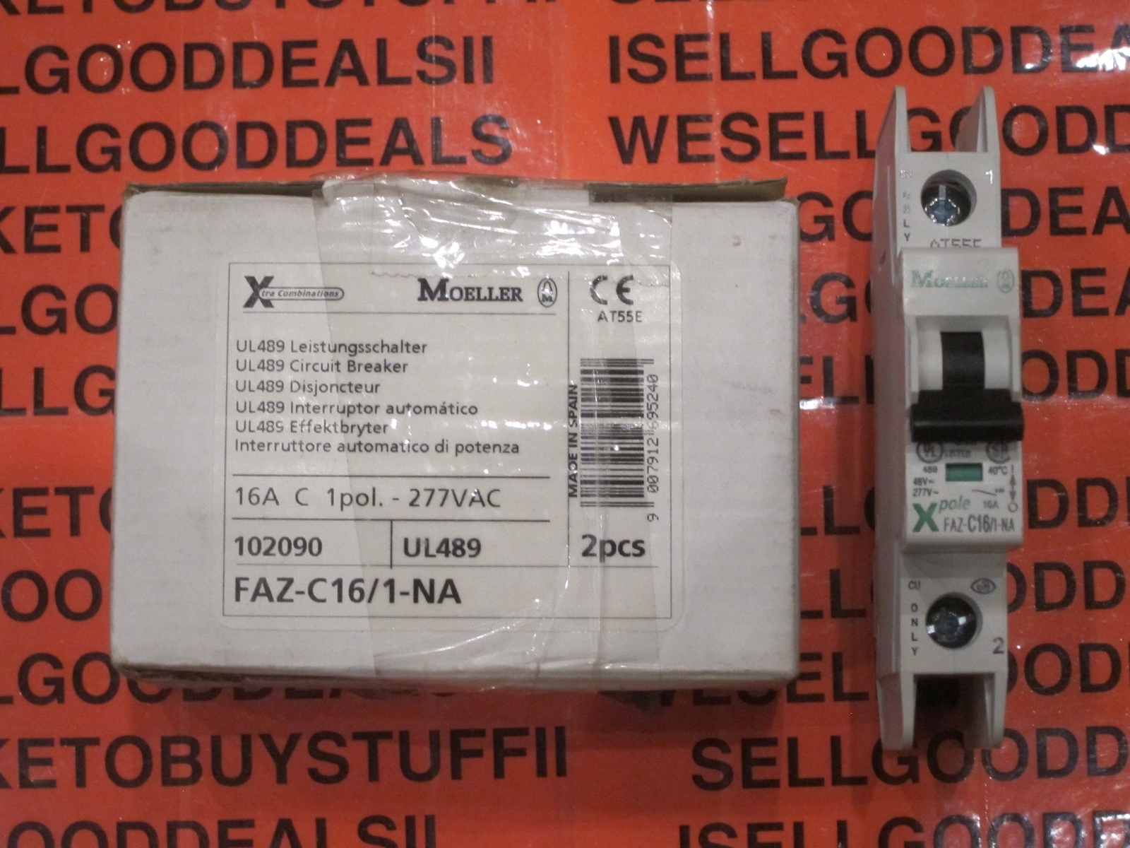 Moeller FAZ-C16/1-NA Circuit Breaker 16A C 1-P 102090 New