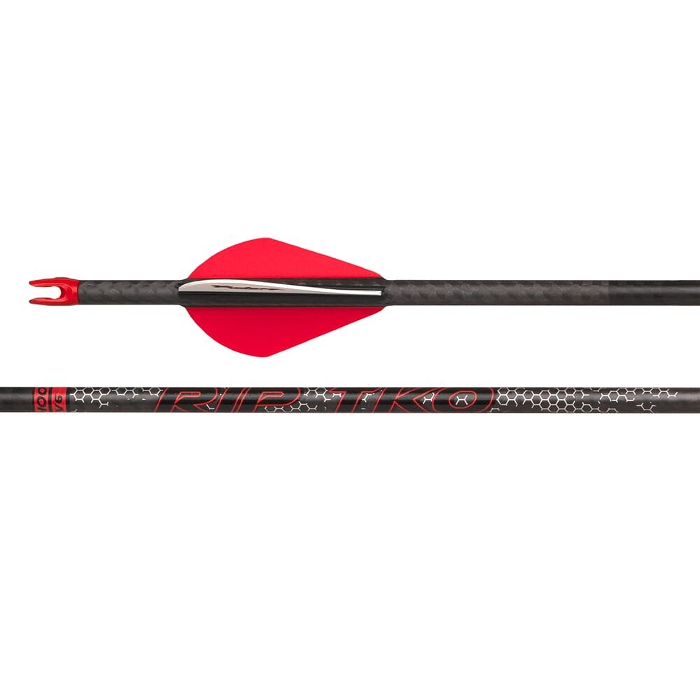 Victory Archery RIP TKO Sport 400 Fletched Arrows 6pk 3K Carbon RIPTKS-400FQ-6