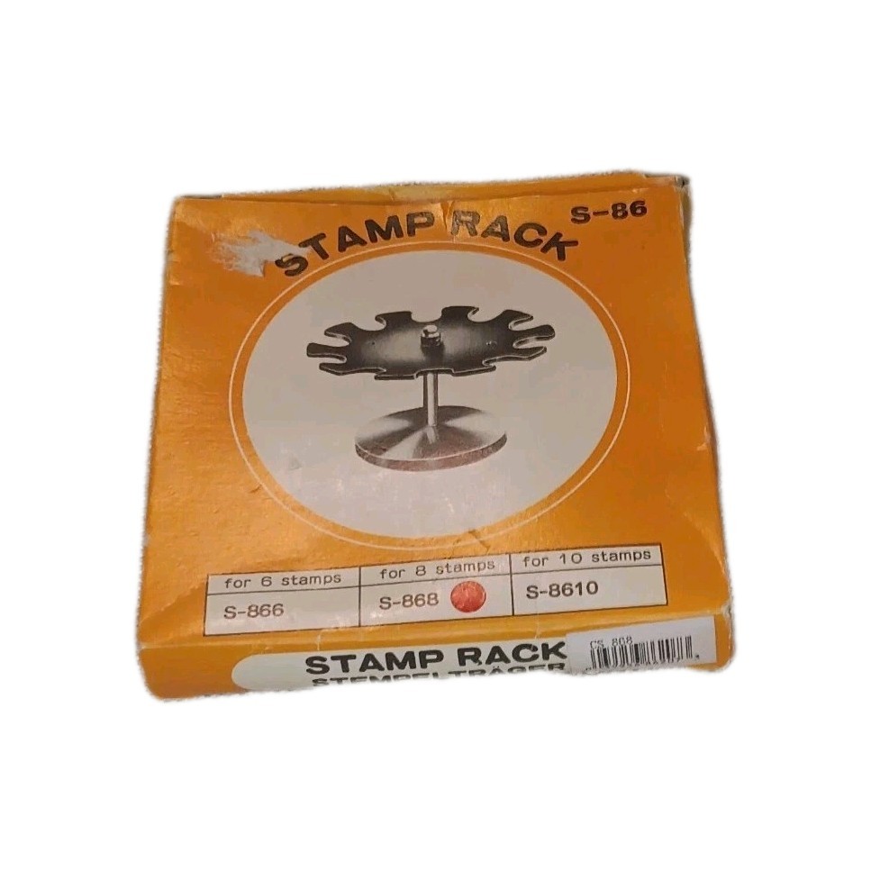 S-868 Stamp Rack for 8 Stamps Desktop Organizer