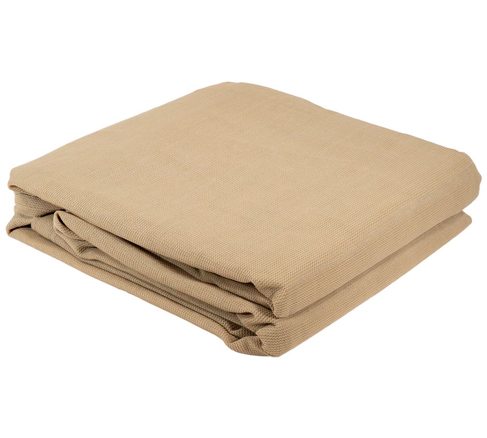 12' x 26' Tan 70% Shade Mesh Tarp 6 Oz with Grommets for Garden & Pool