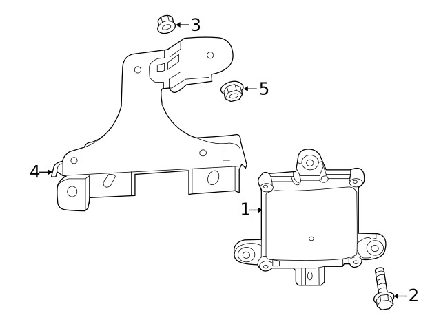 Genuine Mazda Blind Spot Detection System Warning Sensor Bracket TK79-67-Z41