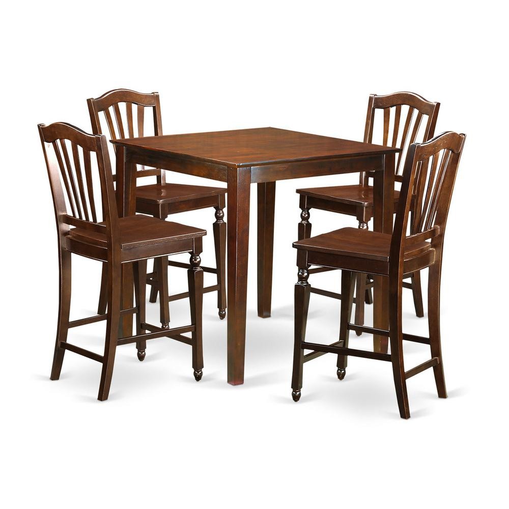 5 PC pub Table set - Kitchen dinette Table and 4 Kitchen bar ...