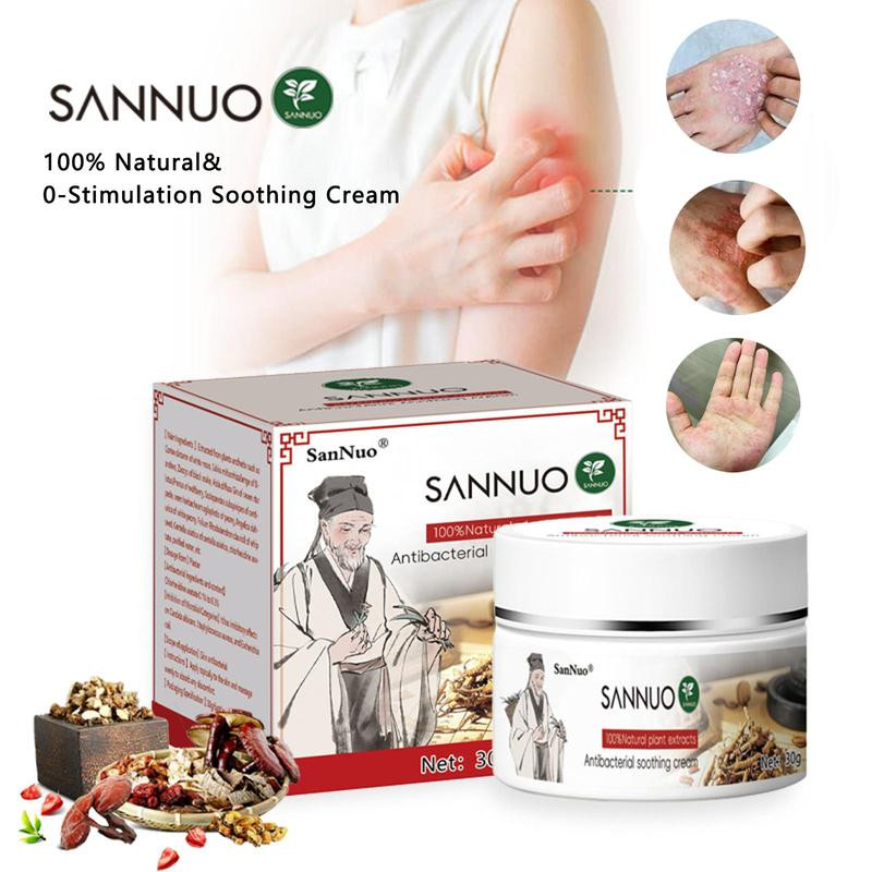 SanNuo Sensitive Skin Relief Cream– Fast Relief from Eczema, Blisters & Dry Itch