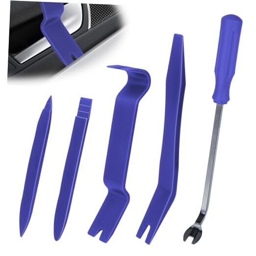 5PCS Auto Trim Removal Tool kit, Car Accessories Clip Pry Tools Kit No Blue