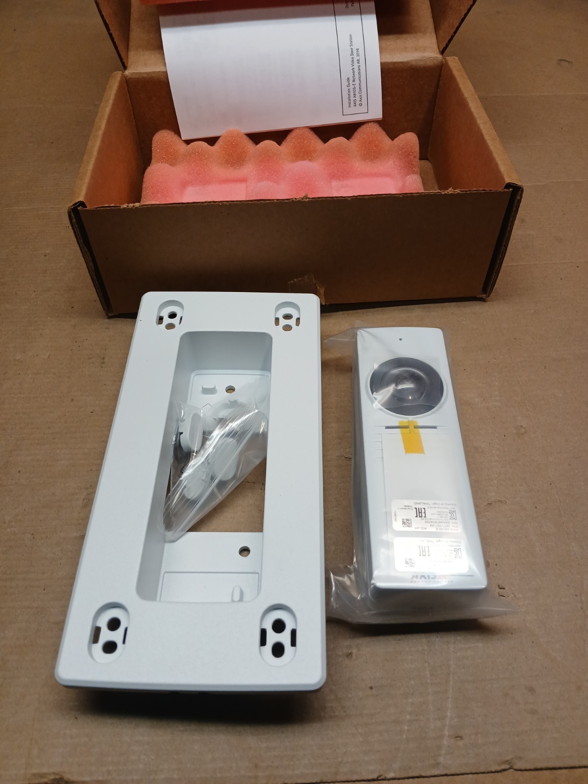 Axis A8105-E Network Video Door Station with flush mount Brand New