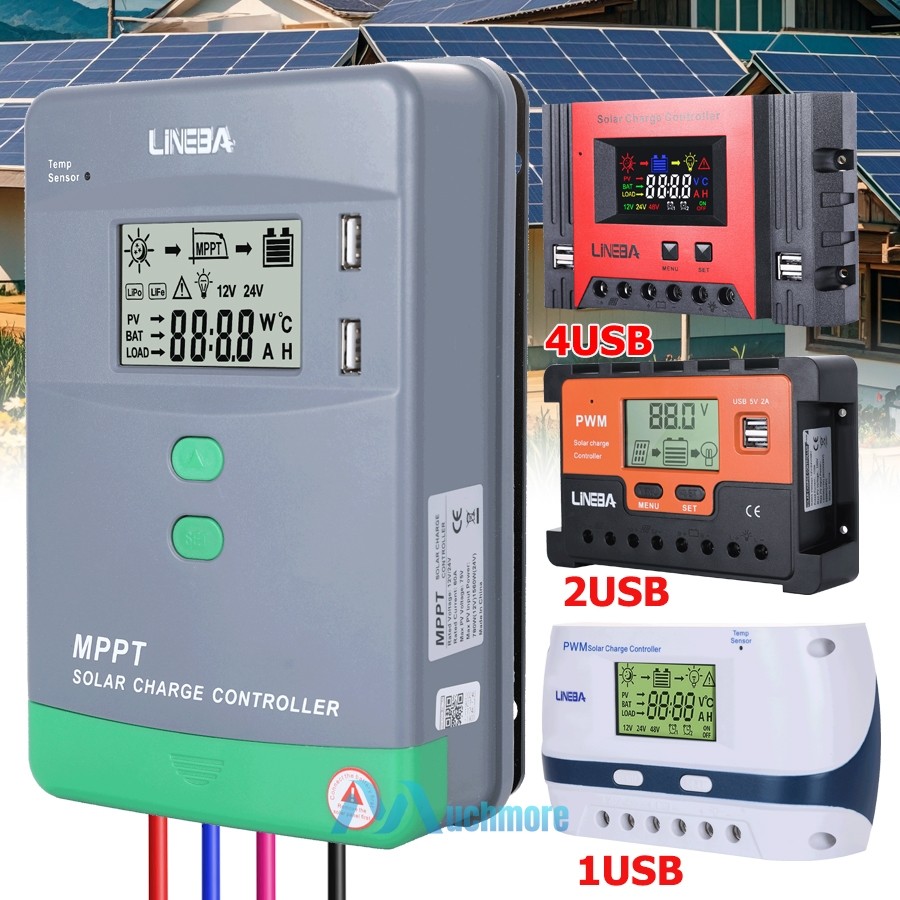 60A 100A MPPT Solar Charge Controller 12V 24V 36V 48V Battery 160VDC Parallel
