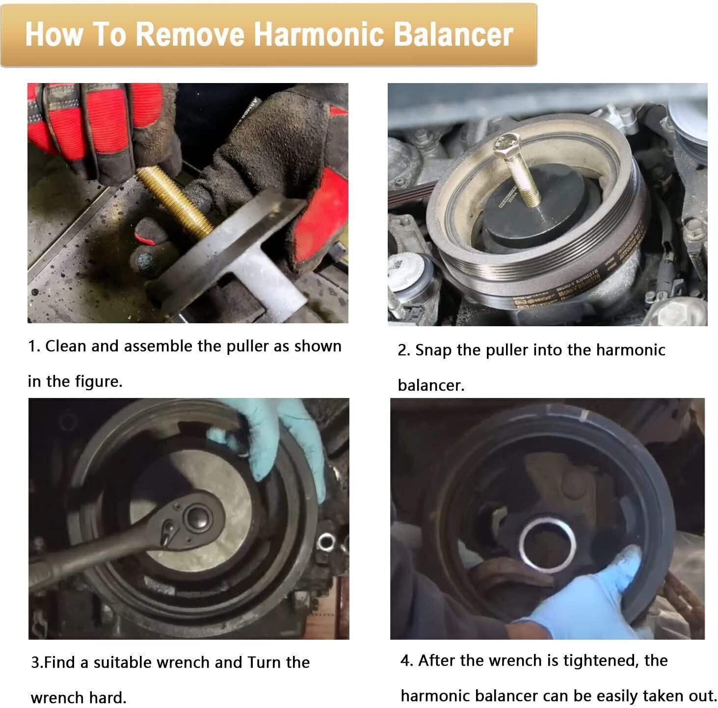 25264 Harmonic Balancer Puller Crank Pulley Puller For GM Engine Models 5.7 LS1