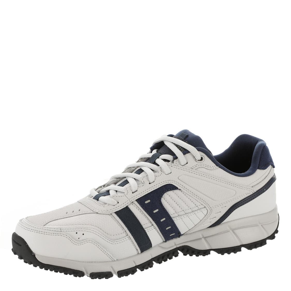 Skechers Men's Hike Wide Fit Trail Walk Shoes Gray Mesh Sport Memory foam 237735