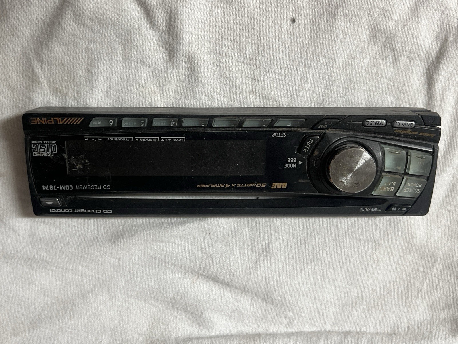 Alpine CDM-7874 Cd Receiver Faceplate Only***** Old School