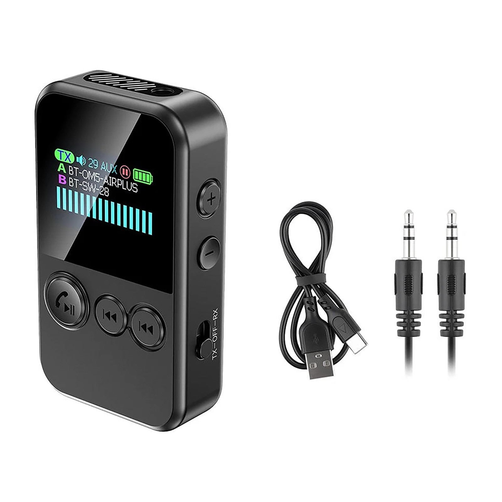 5.4 Version Wireless Bluetooth Audio Adapter with 3.5mm Jack and Included Cables