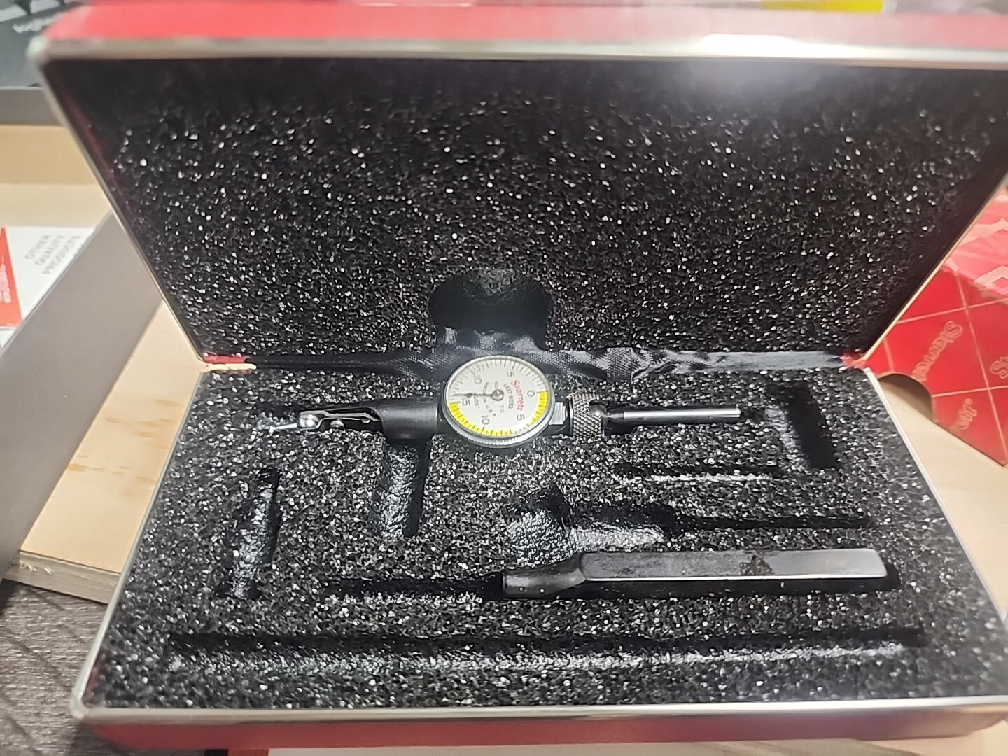 STARRETT 711HSZ LAST WORD DIAL TEST INDICATOR RANGE .030" GRAD. .0005" w/ACCESS.