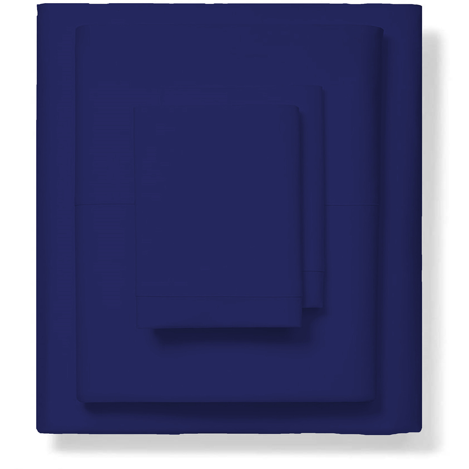 Extra Deep Pocket 6 PCs Sheet Set 1200 Count 100% Cotton Navy Blue Solid