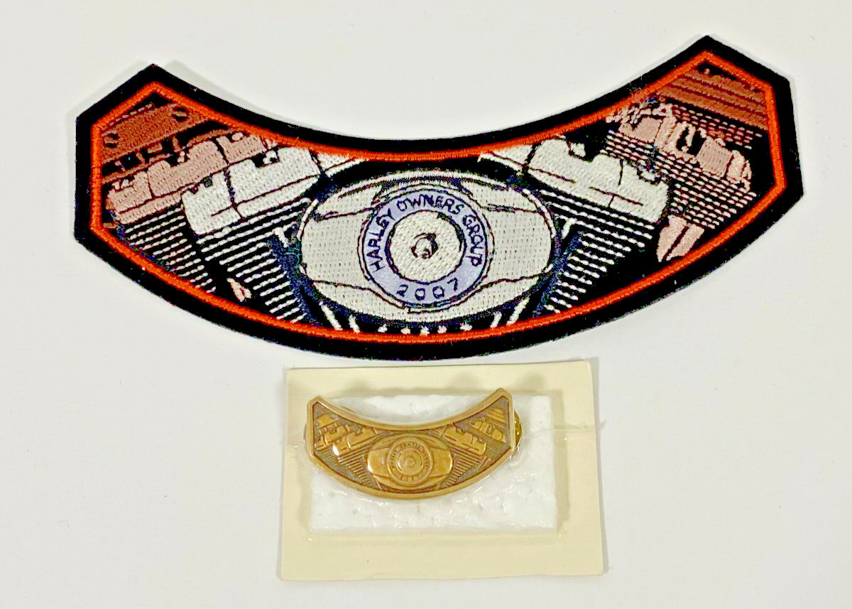 Harley Owner's Group HOG 2007 Patch with Pin