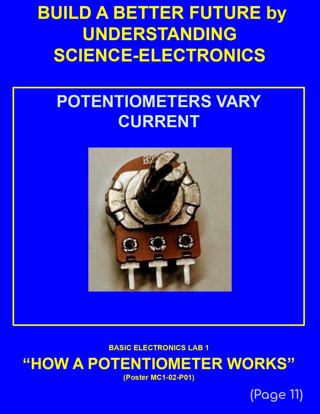 5th Grade- Lesson Plan #Exp02 "HOW A POTENTIOMETER WORKS" Science-Electronics