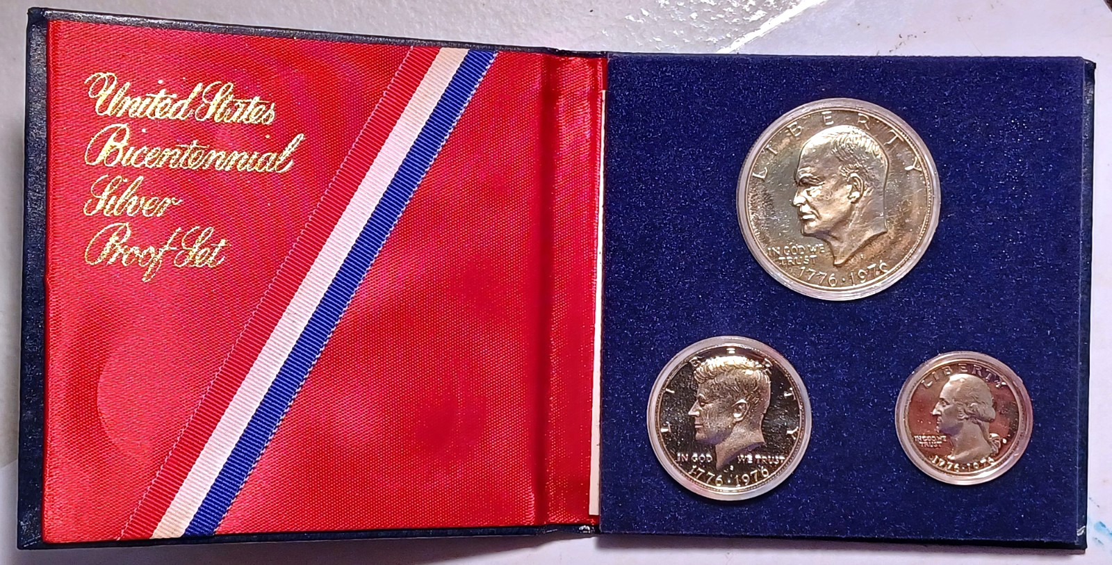 Gem 1976-S 3pc. Bicentennial Silver Proof Set (in OGP)