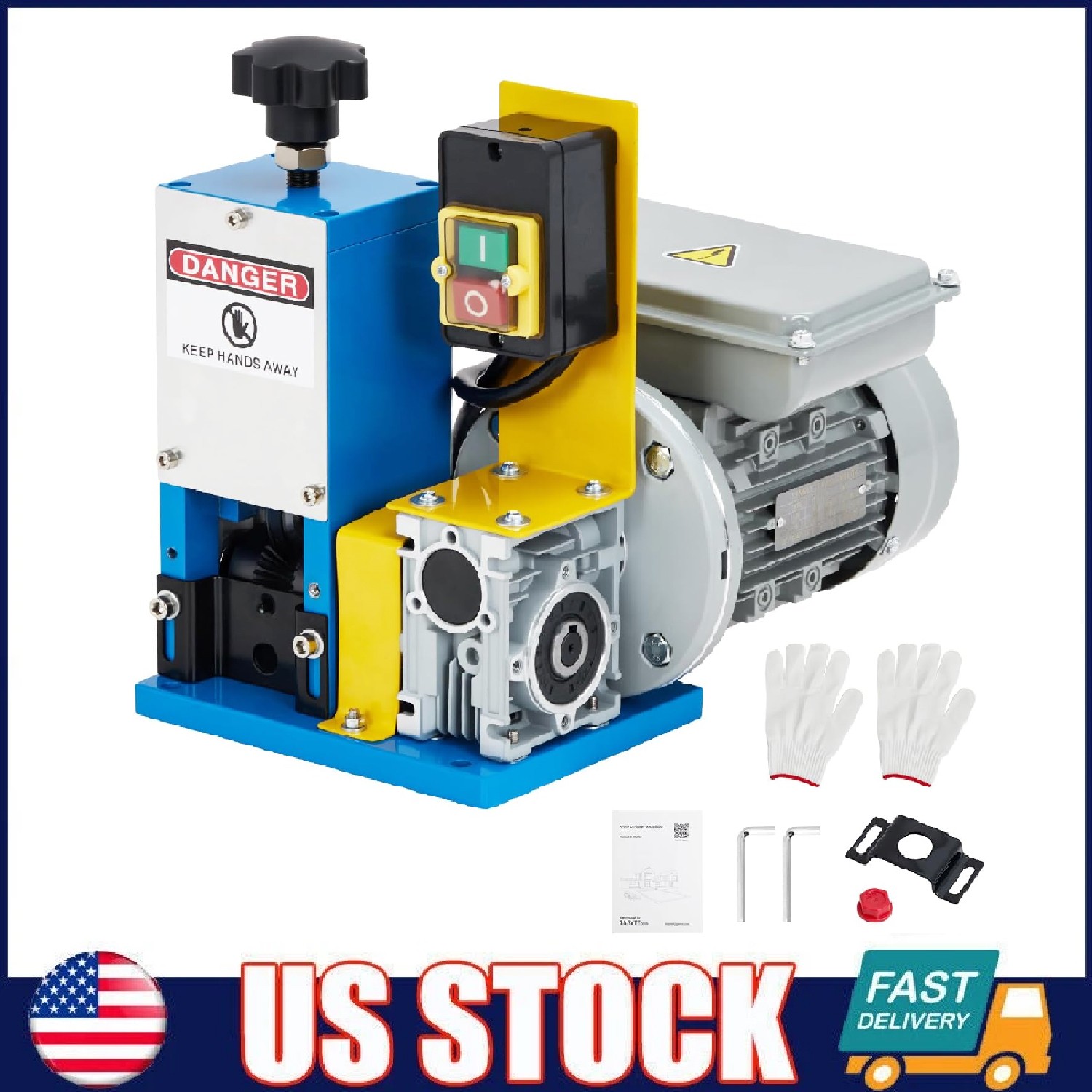 Automatic Electric Wire Stripping Machine Copper Cable Stripper 0.06''-1'' 370 W