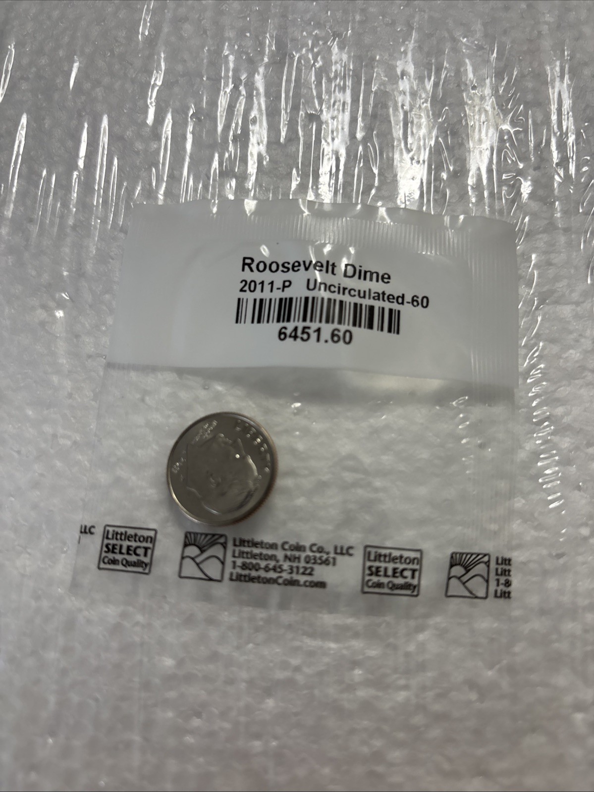 Roosevelt  Dime 2011-P Uncirculated-60