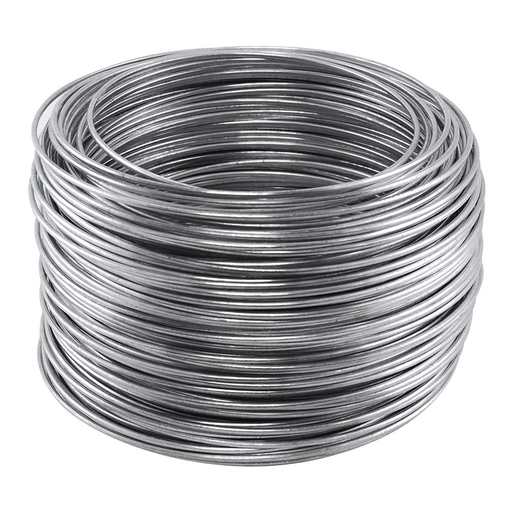 OOK #18 Galvanized Hobby Wire (110 ft Coil) | 25 lb Strength 18 x 110', White