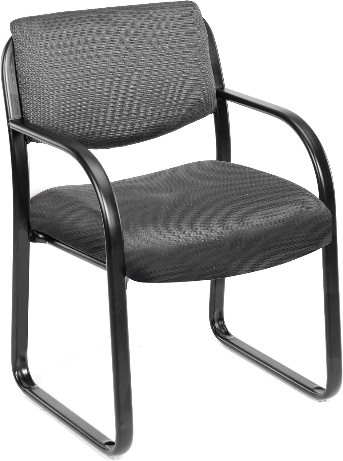 Office Products Fabric Guest Chair in Grey B9521-GY)