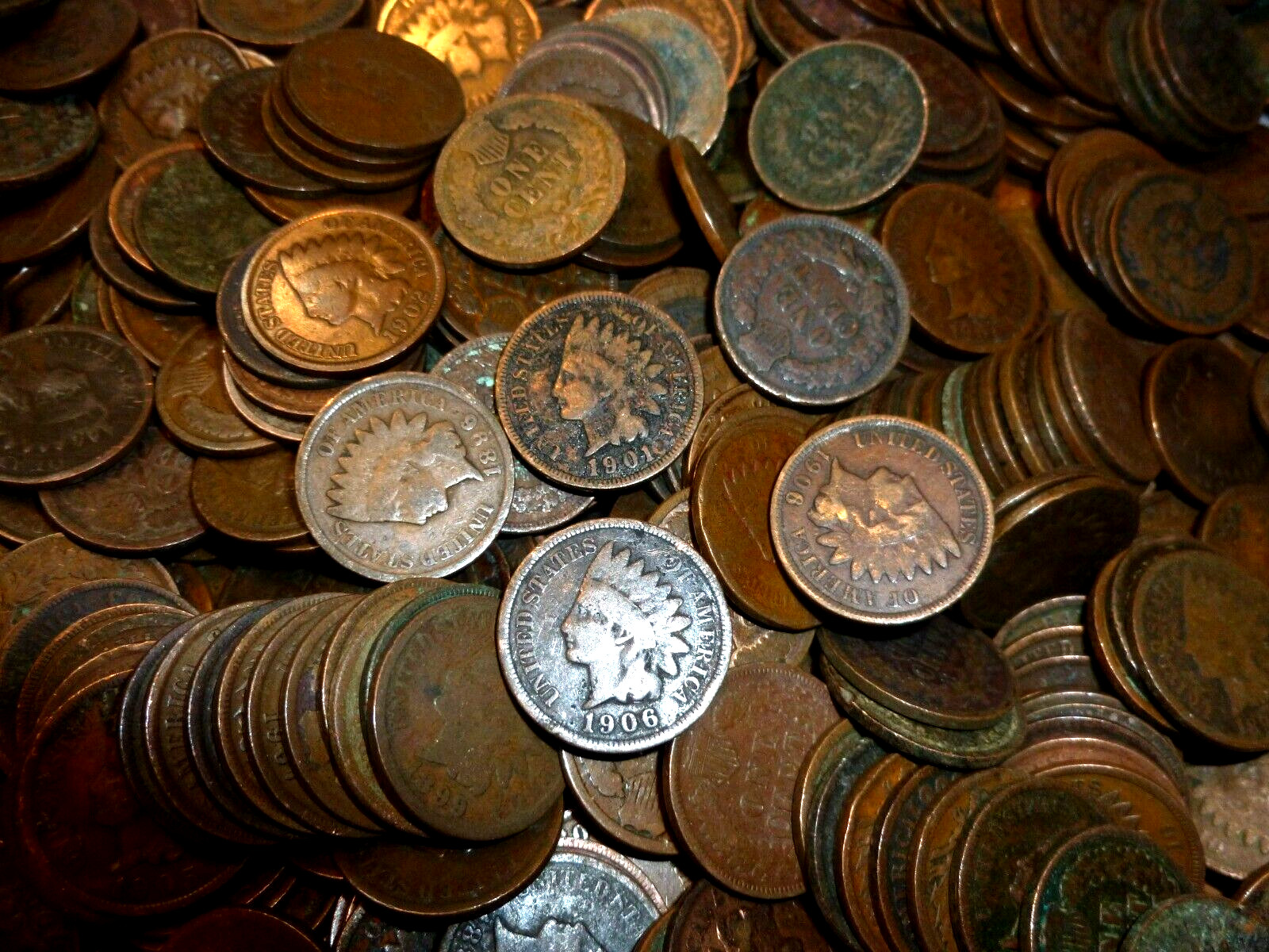 🔥 INDIAN HEAD CENT COLLECTION 1859-1909 OLD ESTATE SALE LOT🔥Free V-Nickel F06