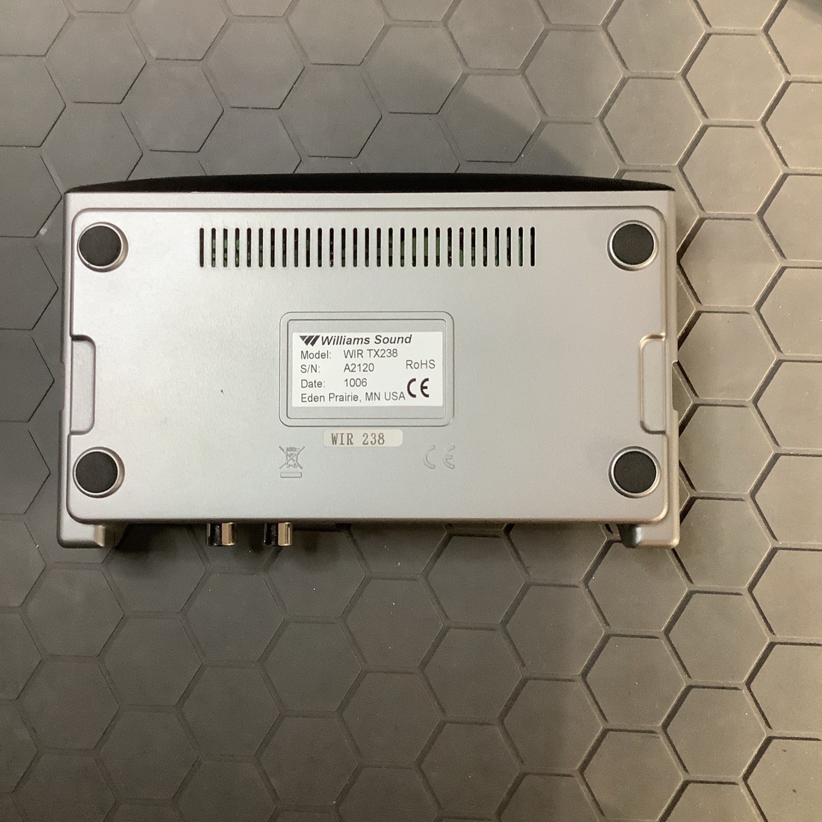 Williams Sound WIR TX238 Base Unit Only - Infared Transmitter