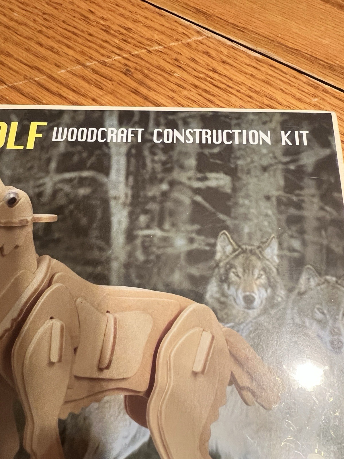 Woodcraft Animal Construction Kits Wolf Winter Fun Creative
