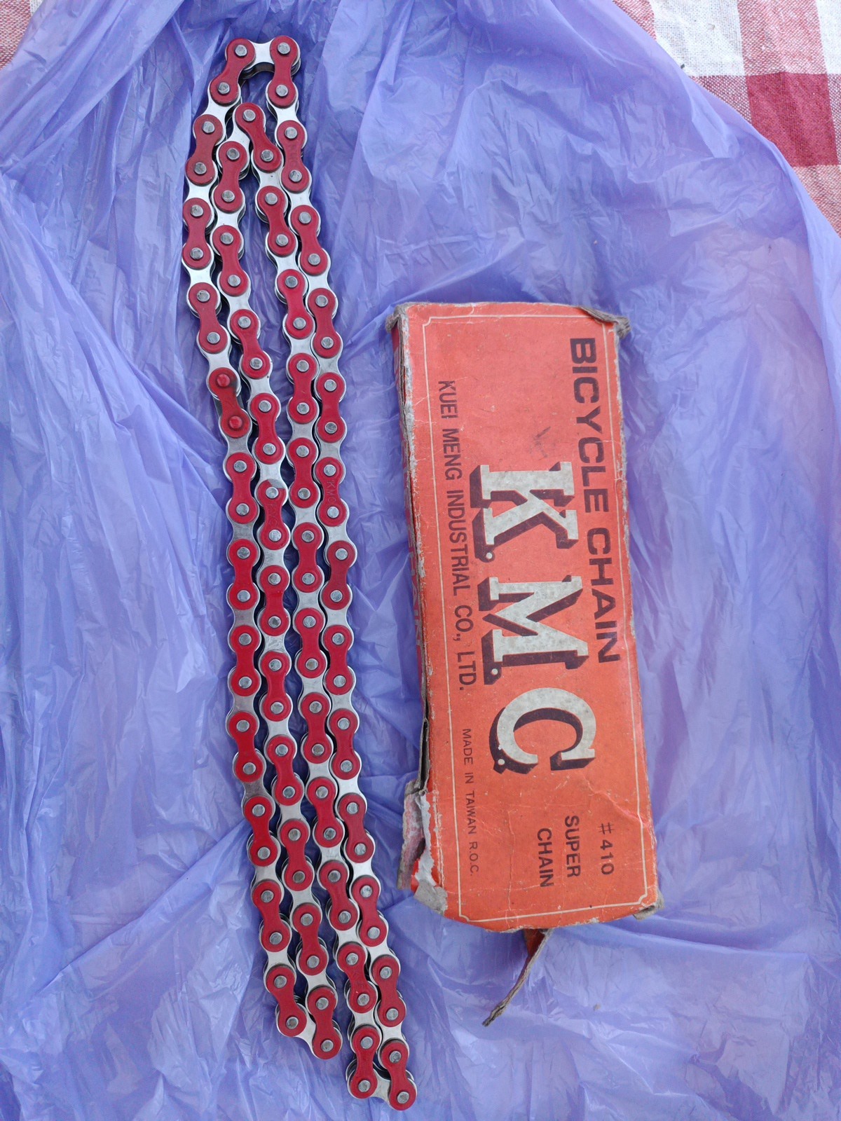 Kmc Super Chain Bmx Vintage Nos Red Red