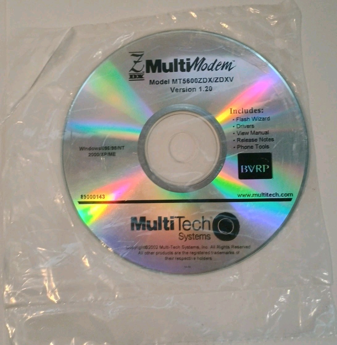 Multi Modemodel Mt5600zdx/Zdxv Version 1.2 Drivers Software