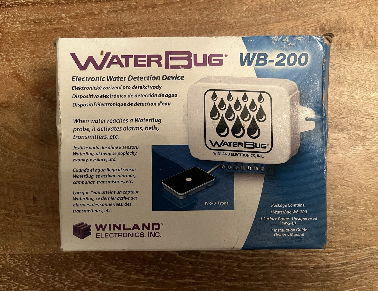 NEW Winland WB-200 WaterBug 12V Transmitter Sensor