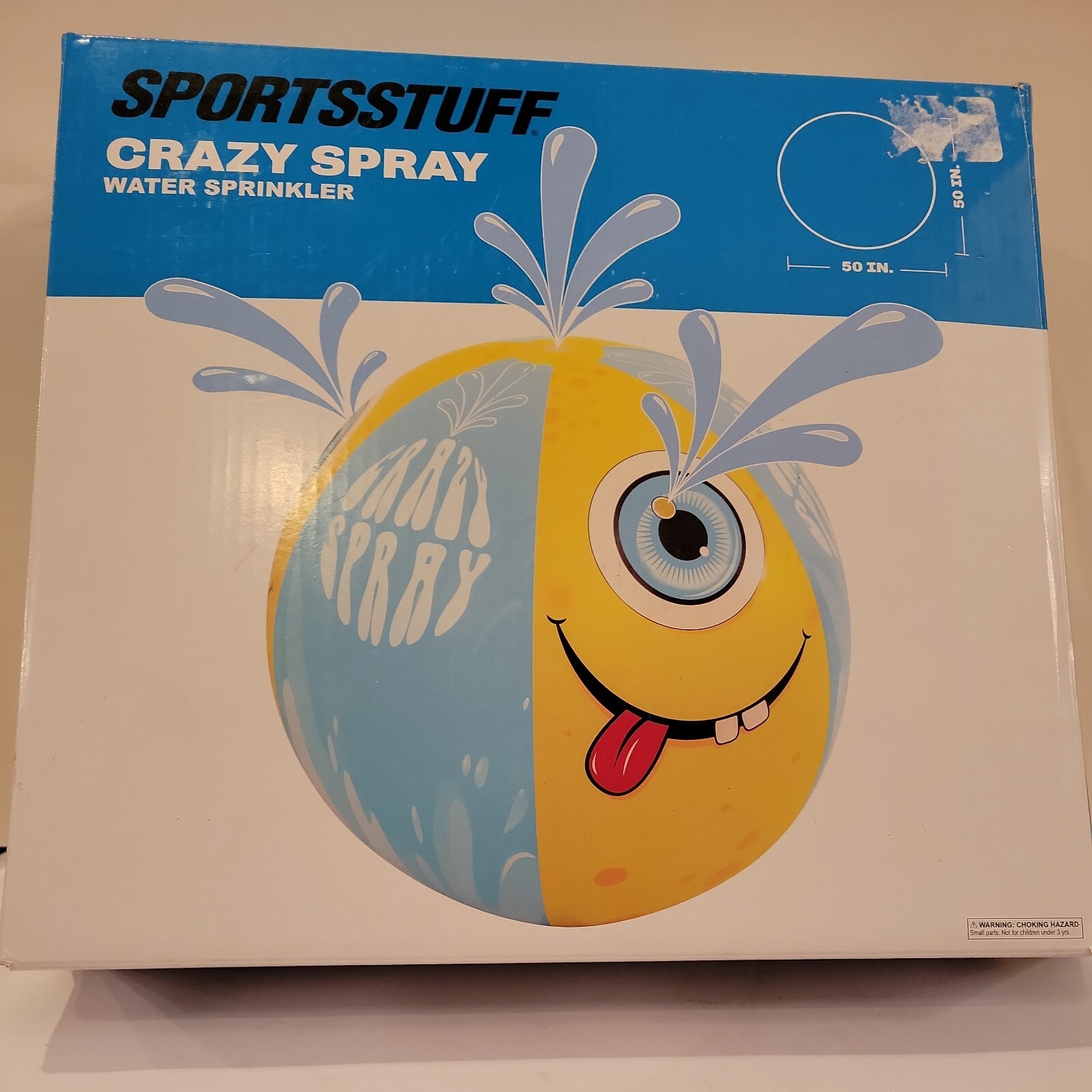 AIRHEAD Sport In. SPORTSSTUFF CRAZY SPRAY Water Sprinkler 50"×50", Item #SSSB-12