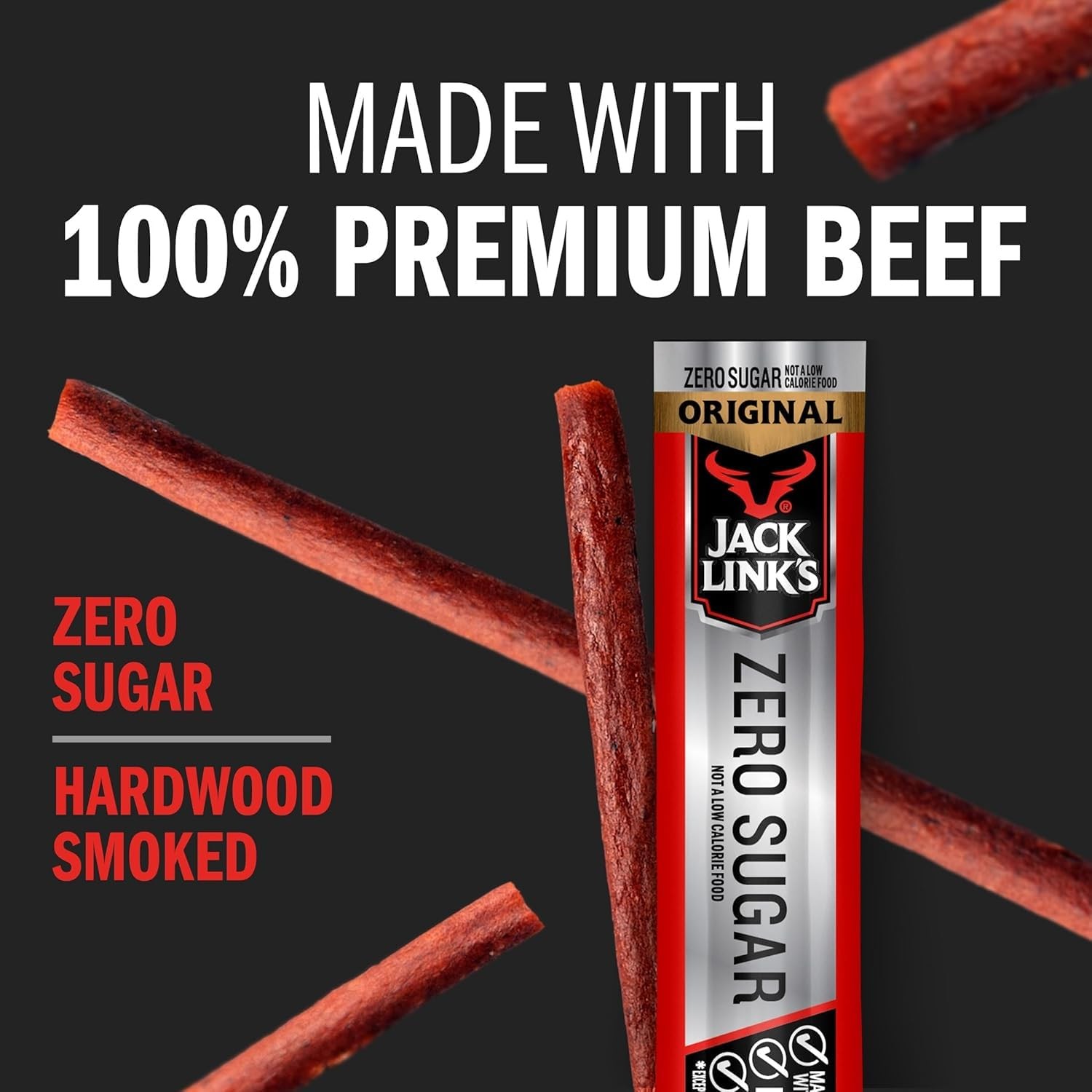 Original Zero Sugar Beef Sticks - (20 Pack) 0.92 oz Meat Sticks - Ready to Ea...