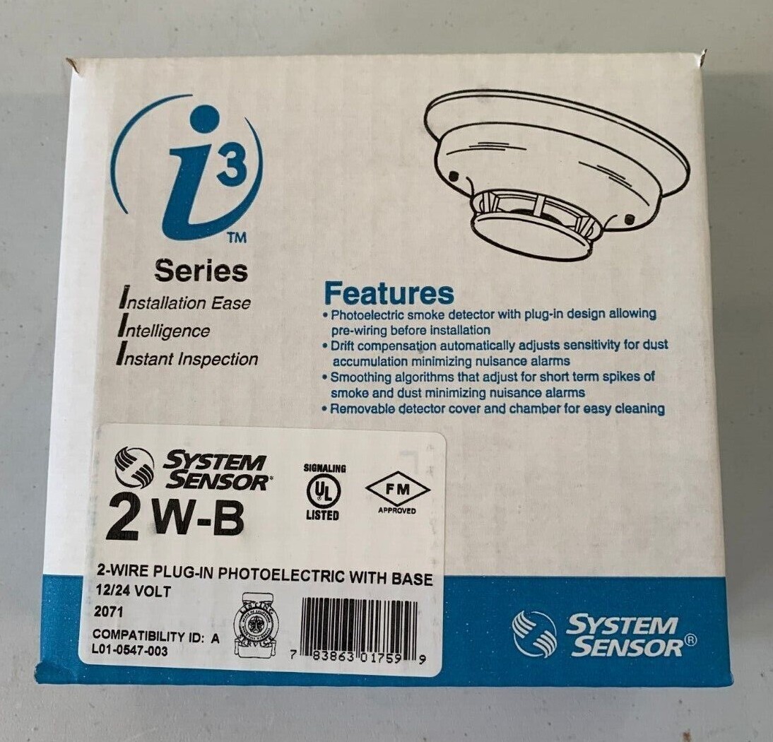System Sensor 2W-B i3 Series 2-wire Photoelectric Smoke Detector