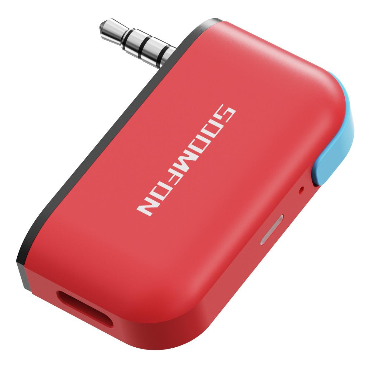 Bluetooth Transmitter Wireless Audio Adapter for Nintendo Switch Lite 3.5mm Jack