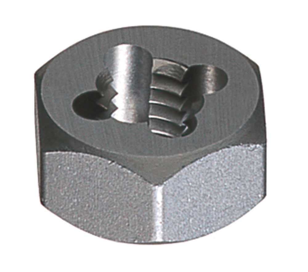 #4 - 48 TPI Carbon Steel Hexagon Rethreading Die - 3 pieces