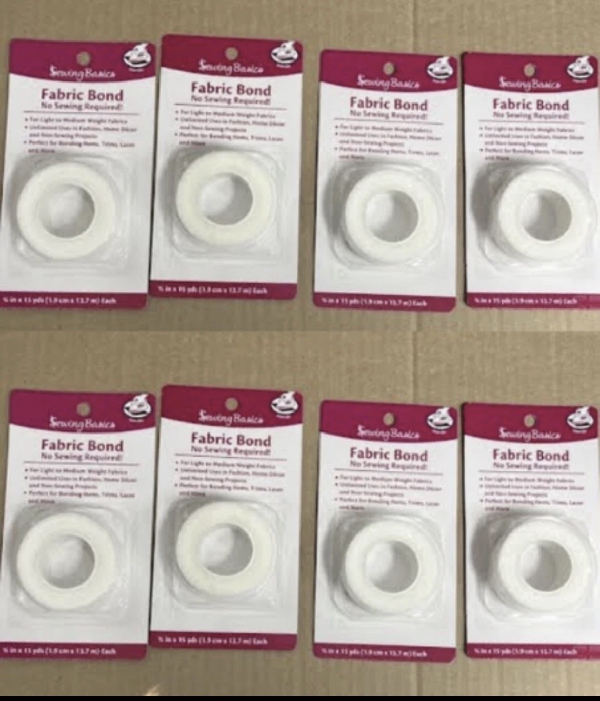 Iron on Adhesive Heat N Bond Hem No Sew Hem.Tape for Light Fabri 3/4″X 15Yd(8pk)