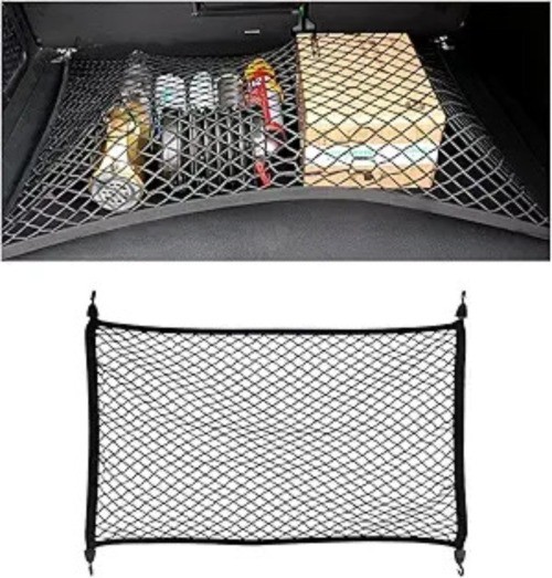 Elastic Cargo Net for SUV, 31.5 × 23.6 inch Stretchable Mesh Trunk Bed Net with