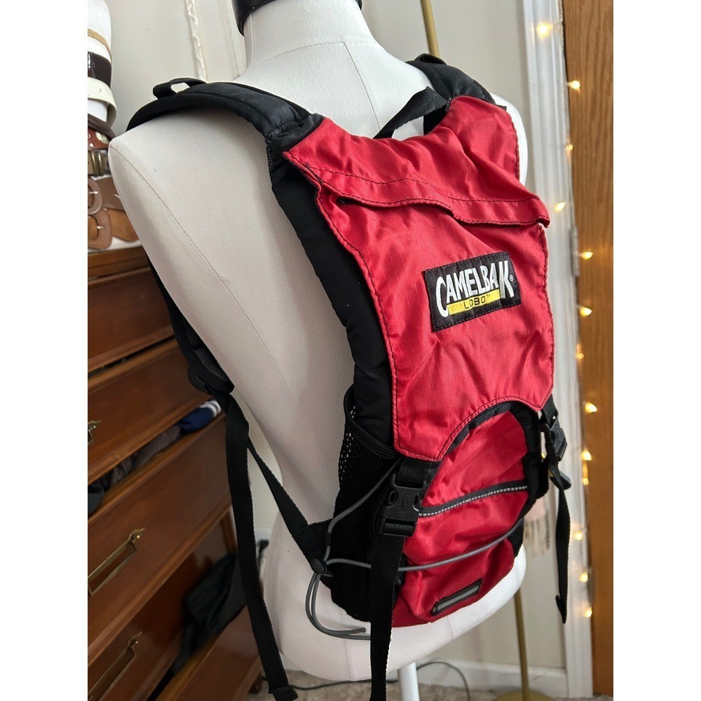 CamelBak Lobo Hydration Pack Backpack Red Black Hiking Biking No Bladder