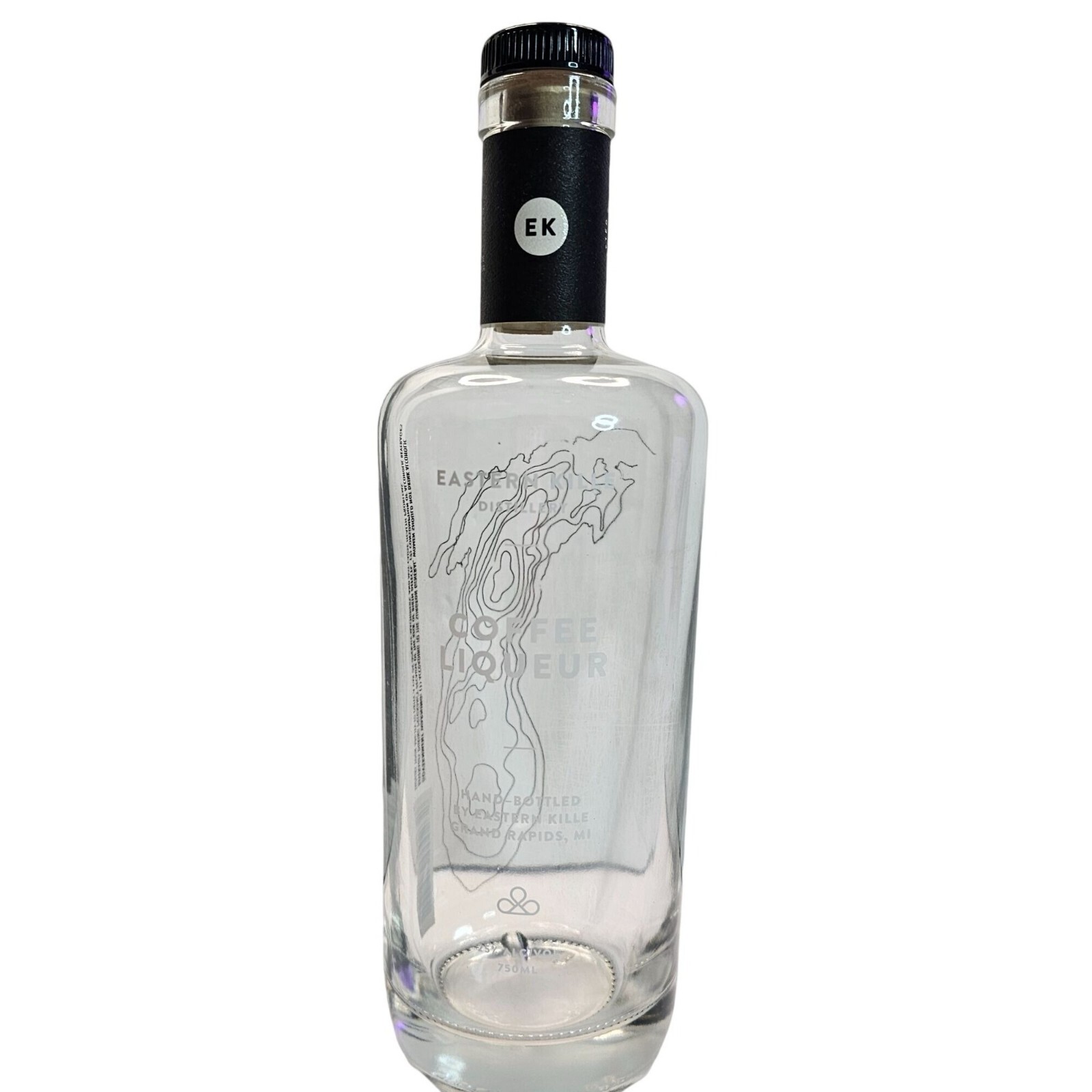Eastern Kille Coffee Liqueur 750ml Empty Glass Bottle Hand-Bottled Grand Rapids